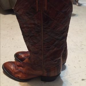 Tony Lama Eel skin size 7, worn once